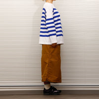 maillot / Panel Border Basque  MAK-23111 WHITE*WIDE ROYAL