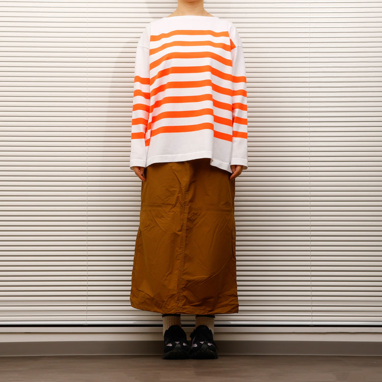 maillot / Panel Border Basque  MAK-23111 WHITE*WIDE HI ORANGE