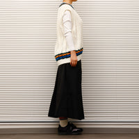 COOHEM  / SUKASHI TILDEN KNIT V/T WHITE