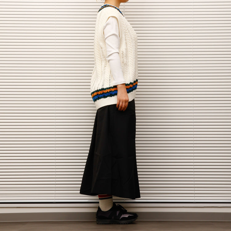 COOHEM  / SUKASHI TILDEN KNIT V/T WHITE