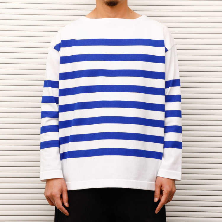 maillot / Panel Border Basque MAK-23111 WHITE*WIDE ROYAL 