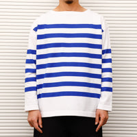 maillot / Panel Border Basque  MAK-23111 WHITE*WIDE ROYAL