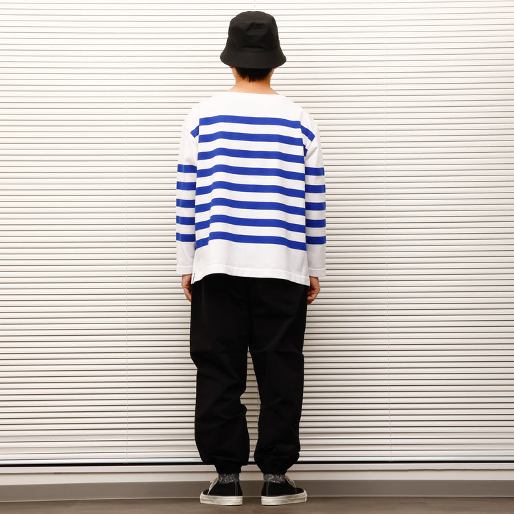 maillot / Panel Border Basque  MAK-23111 WHITE*WIDE ROYAL