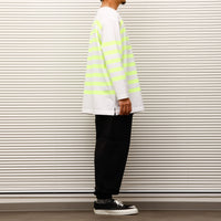 maillot / Panel Border Basque MAK-23111 WHITE*WIDE HI WELLOW 