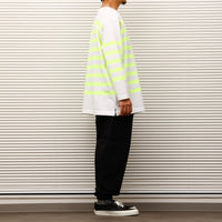 maillot / Panel Border Basque  MAK-23111 WHITE*WIDE HI WELLOW