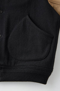 OLD JOE BRAND   BUTTON-FRONT CAMPBELL JACKET ONYX*DUNE