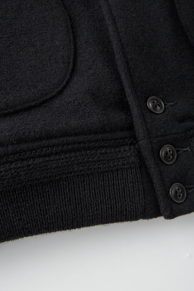 OLD JOE BRAND   BUTTON-FRONT CAMPBELL JACKET ONYX*ONYX