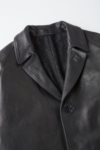 OLD JOE BRAND   PATINA HORSE-HIDE VEHICLE COAT 262OJ-JK22 PATINA BLACK