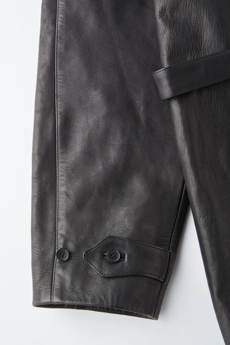 OLD JOE BRAND   PATINA HORSE-HIDE VEHICLE COAT 262OJ-JK22 PATINA BLACK