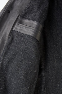 OLD JOE BRAND   PATINA HORSE-HIDE VEHICLE COAT 262OJ-JK22 PATINA BLACK