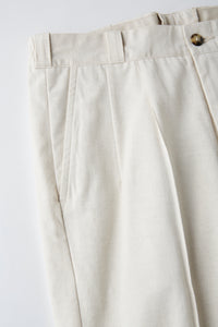 OLD JOE BRAND FRONT TUCK ARMY TROUSER NATURAL