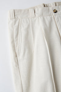 OLD JOE BRAND   FRONT TUCK ARMY TROUSER NATURAL