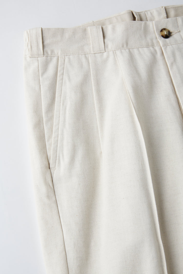 OLD JOE BRAND   FRONT TUCK ARMY TROUSER - 261OJ-PT09 IVORY