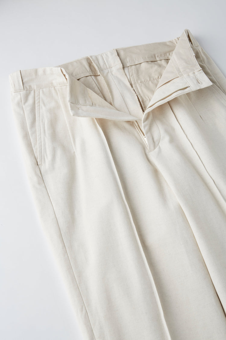 OLD JOE BRAND   FRONT TUCK ARMY TROUSER NATURAL