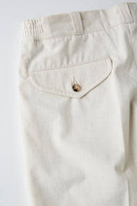OLD JOE BRAND FRONT TUCK ARMY TROUSER NATURAL