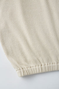 OLD JOE BRAND   QUATER ZIP SILK NEP RIBED SHIRTS FOG