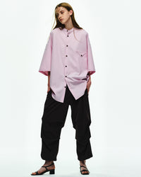 UNTRACE Back Tuck Pants _163 BLACK