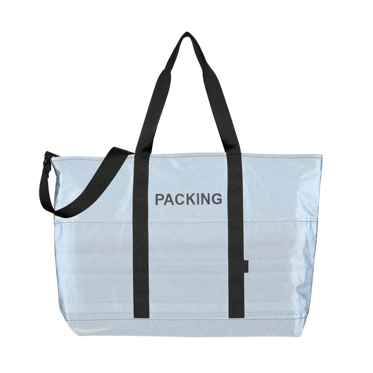 PACKING  BLACK REFLECTIVE TOTE PA-059