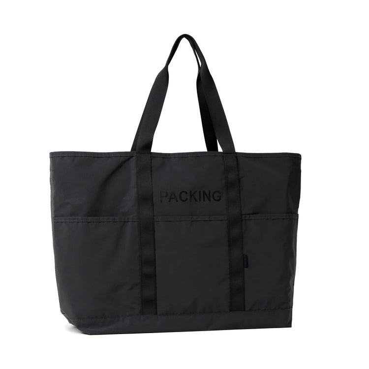 PACKING  BLACK REFLECTIVE TOTE PA-059