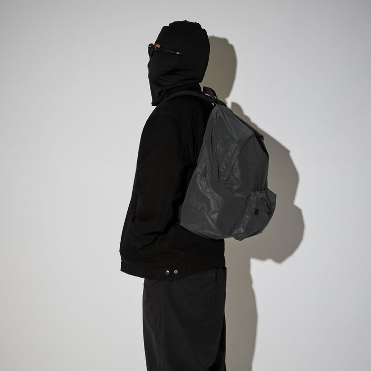 PACKING BLACK REFLECTIVE BACKPACK PA-057