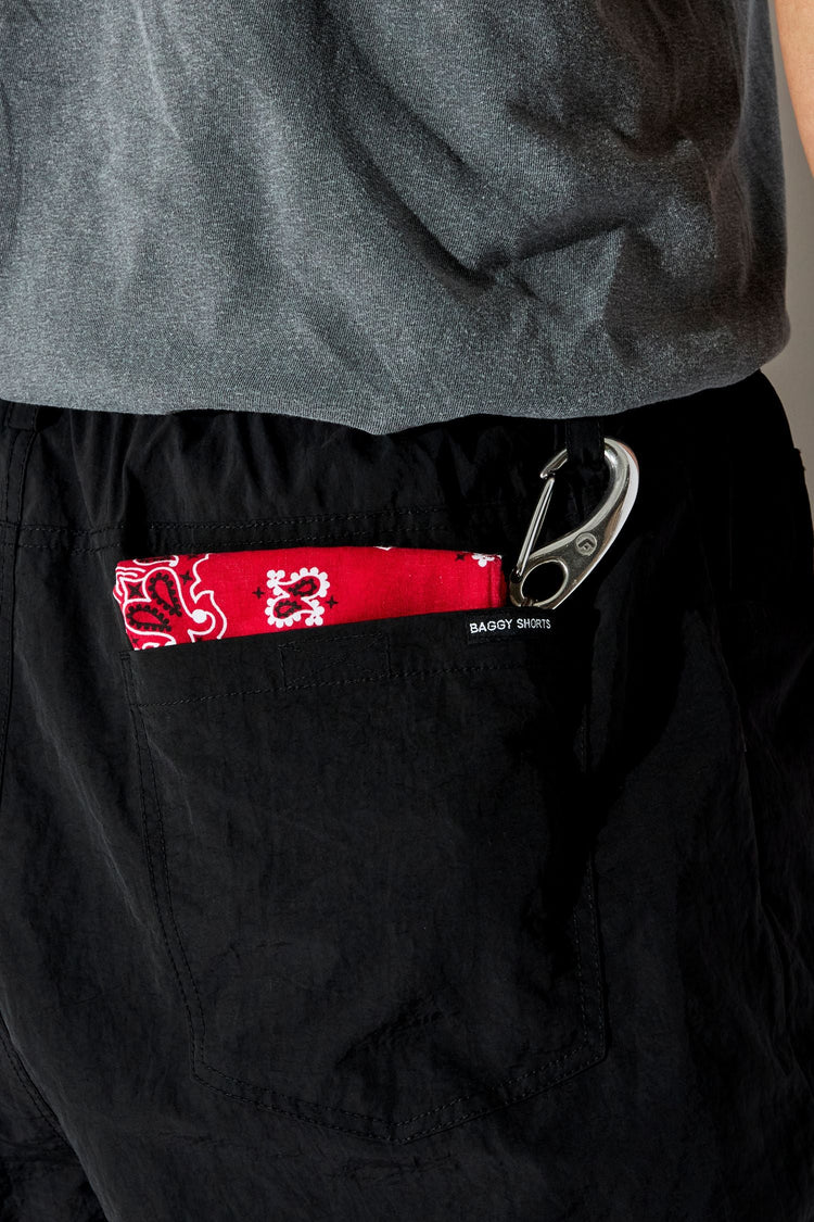 BAGGYSHORTS BA-002 BAGGY 7P PANTS BLACK