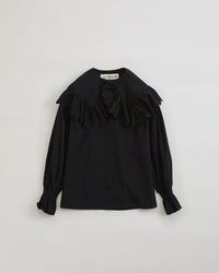 THE SHINZONE / LACE COLLAR BLOUSE 07 BLACK