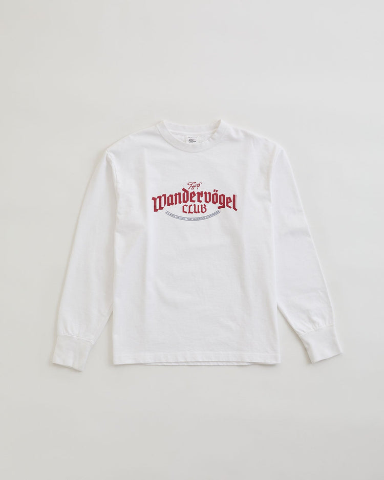 THE SHINZONE / Wandervogel CLUB LONG SLEEVE TEE 01 WHITE