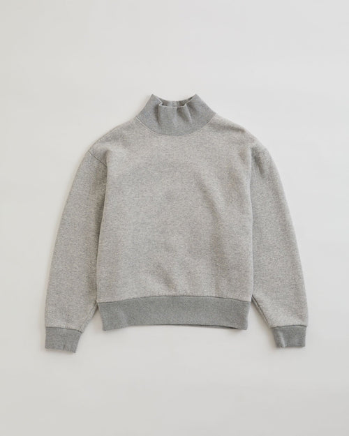 THE SHINZONE  HIGH NECK COMMON SWEATSHIRT 06 GRAY