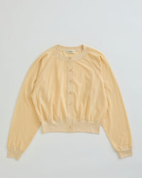THE SHINZONE  SHEER LONG SLEEVES CARDIGAN 51 LIGHT YELLOW