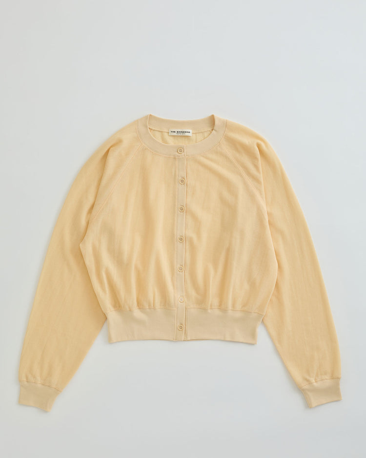 THE SHINZONE  SHEER LONG SLEEVES CARDIGAN 51 LIGHT YELLOW