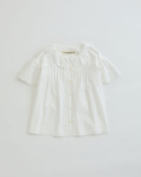 THE SHINZONE  LACE BLOUSE 01 WHITE