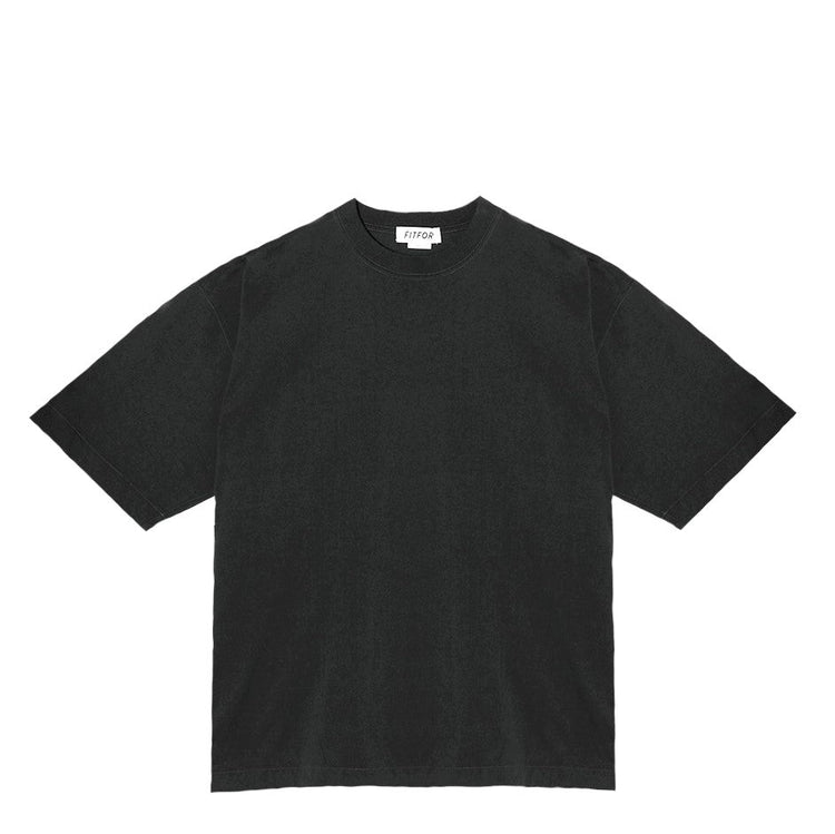 FITFOR/ WIDE BOX HALF SLEEVE TEE 205 BLACK