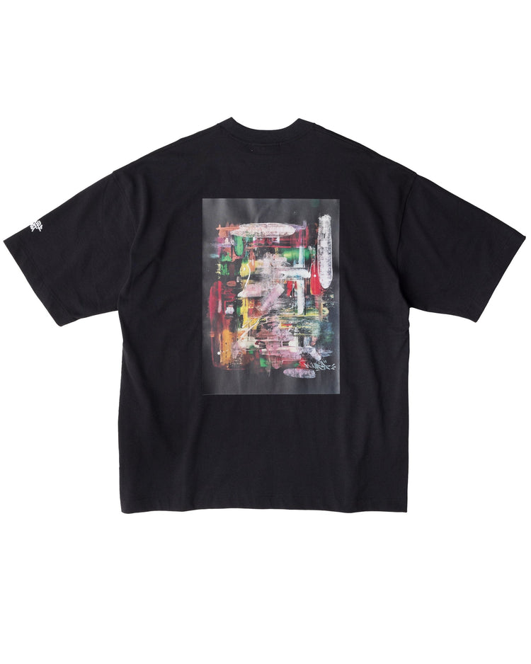 FITFOR/ ARTIST WIDE HALF SLEEVE TEE 205C BLACK