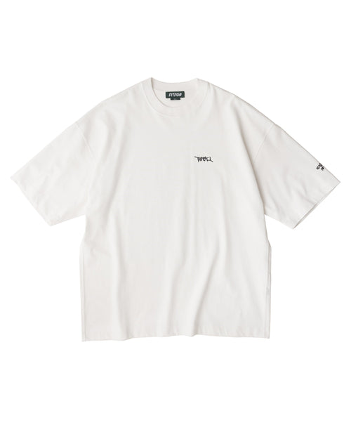 FITFOR/ ARTIST WIDE HALF SLEEVE TEE 205C WHITE