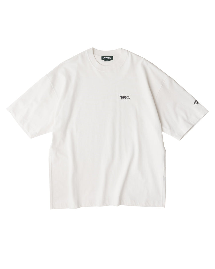 FITFOR/ ARTIST WIDE HALF SLEEVE TEE 205C WHITE