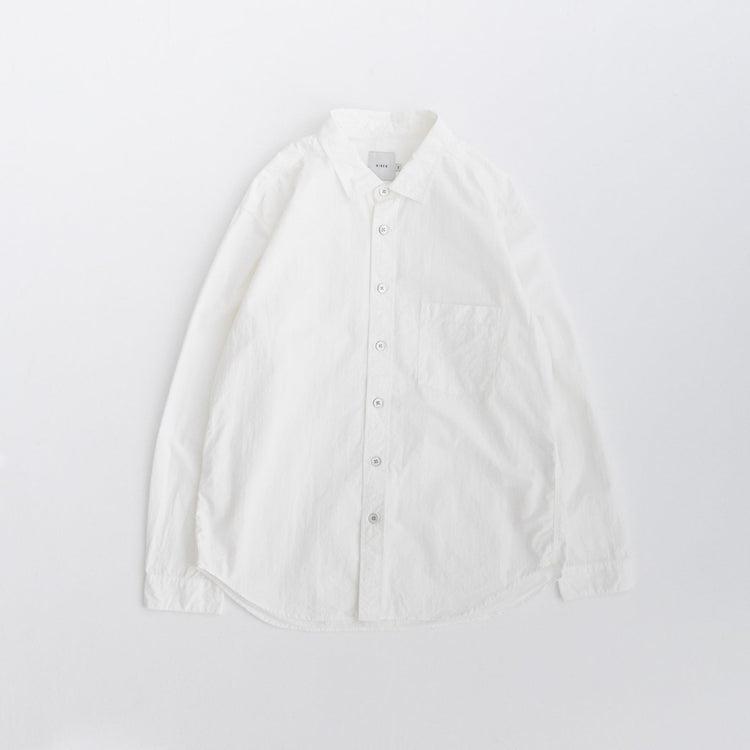 RINEN / 80/2 Downproof Regular Collar Shirt 01. White