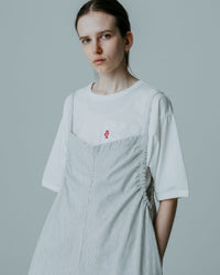 MEYAME  EMBROIDERED POCKET TEE MEY-2436 GREY