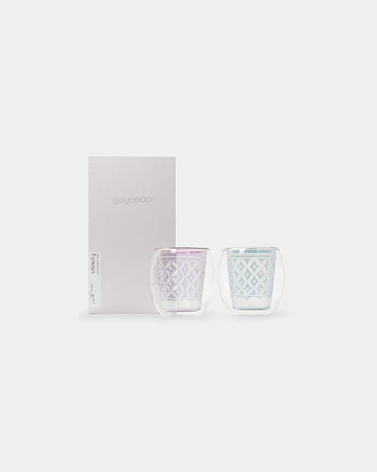 goyemon   KIRIKO × DOUBLE WALL GLASS “ Fuwan ” / BENIFUJI・ROKUSHOU 店舗限定販売