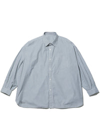 FreshService / CORPORATE UNIFORM L/S SHIRT GREEN STRIPE