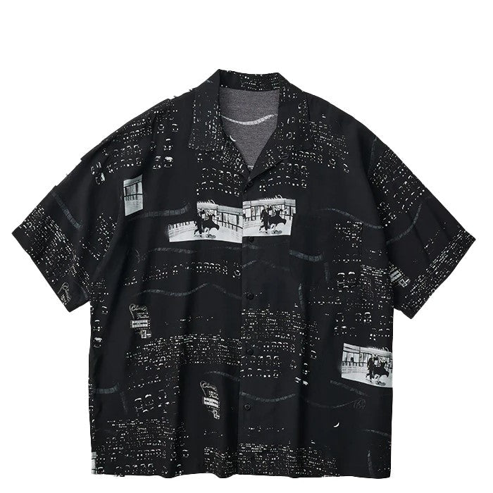 PORTER CLASSIC / ALOHA SHIRT DRIVE-IN THEATER BLACK