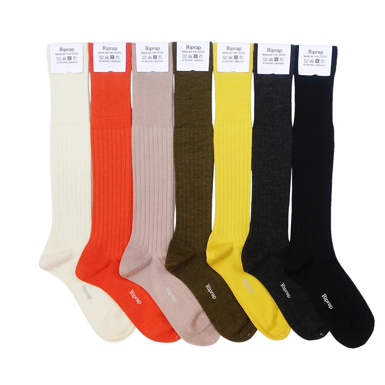 Riprap/ NZ MERINO LONGHOSE　WHITE