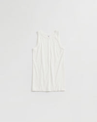 THE SHINZONE / CIRCULAR RIB TANKTOP 01 WHITE