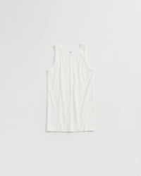 THE SHINZONE / CIRCULAR RIB TANKTOP 01 WHITE