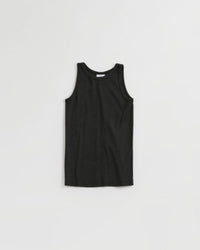 THE SHINZONE / CIRCULAR RIB TANKTOP 07 BLACK
