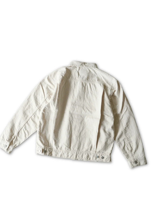 HATSKI  Denim07 Box Pocket Denim Jacket Ecru