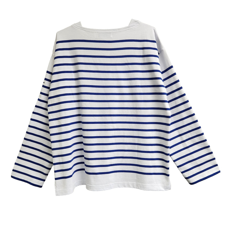 MONT KEMMEL/  パネルボーダー長袖バスクTシャツ