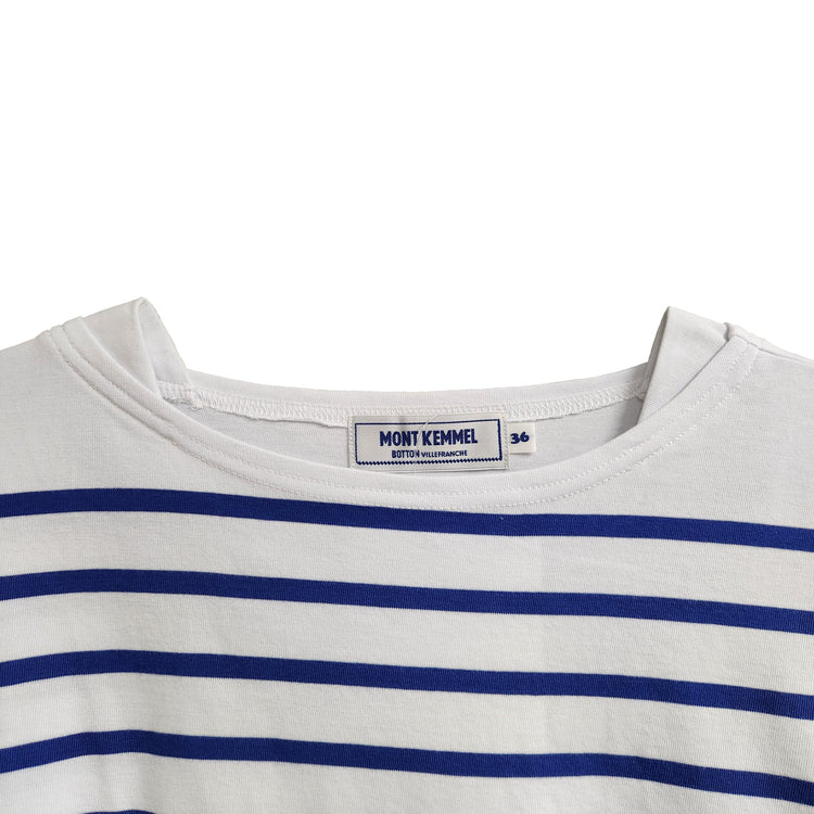 MONT KEMMEL/  パネルボーダー長袖バスクTシャツ