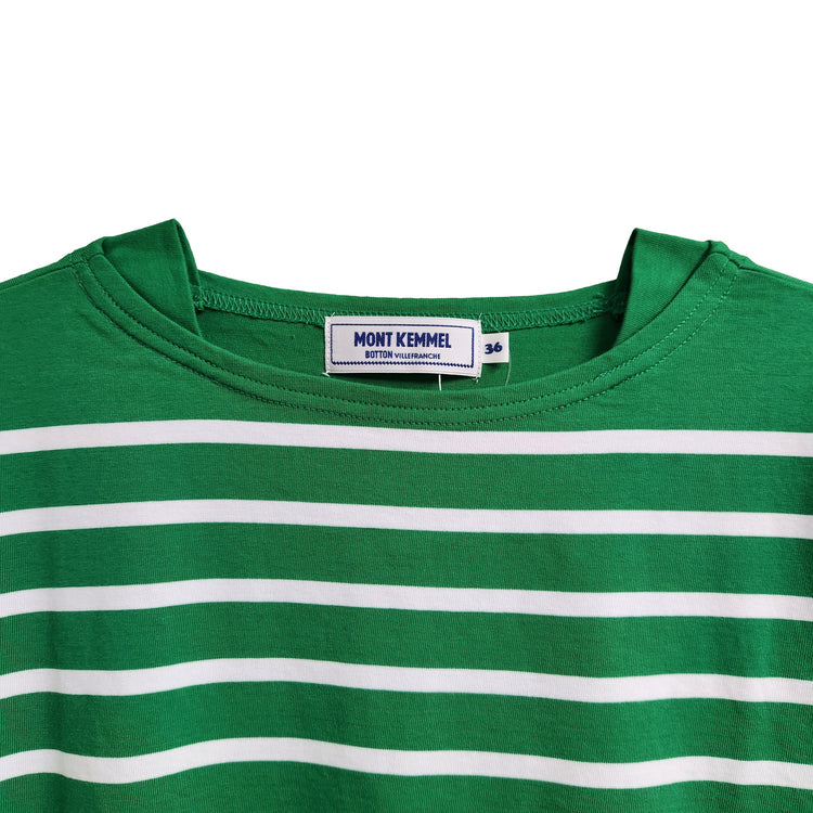 MONT KEMMEL/  パネルボーダー長袖バスクTシャツ