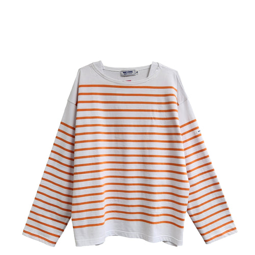 MONT KEMMEL/  パネルボーダー長袖バスクTシャツ