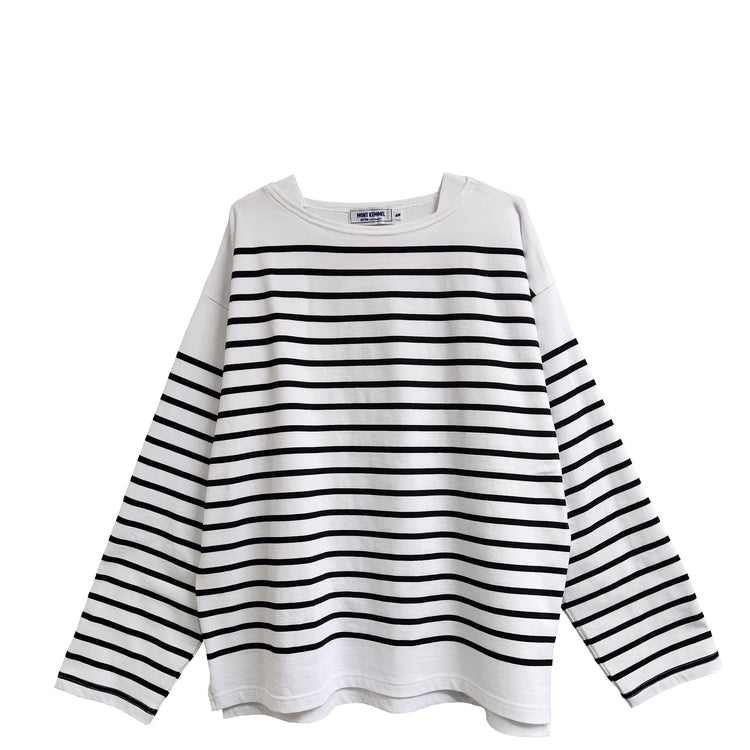 MONT KEMMEL/  パネルボーダー長袖バスクTシャツ